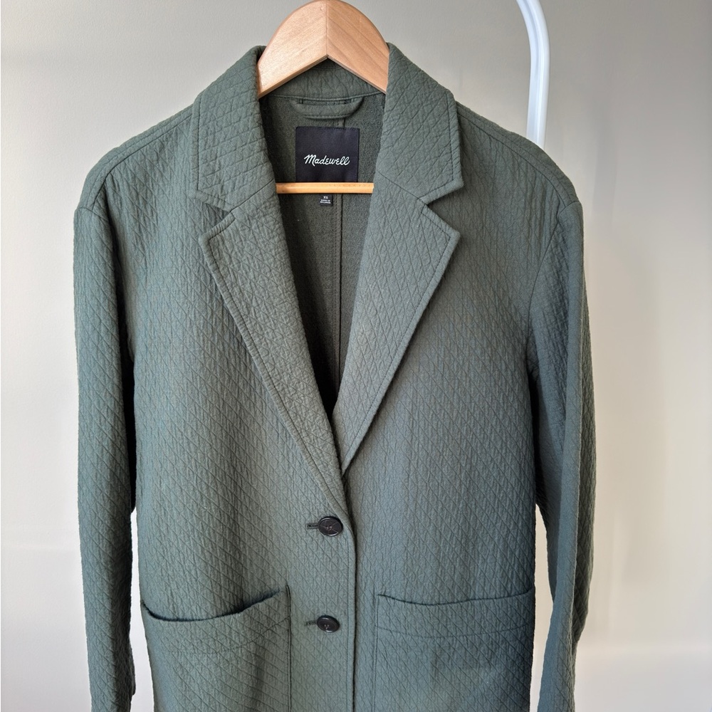 Madewell Diamond Jacquard Shaw Blazer